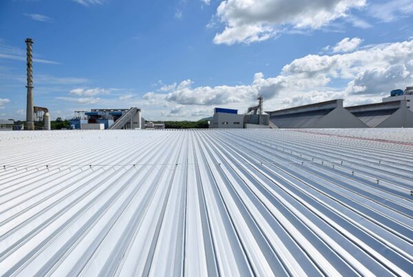 Commercial Roof with Sky